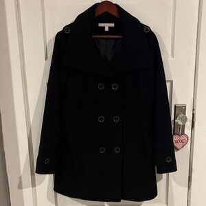 Vintage Esprit Elegant Black Peacoat size 10